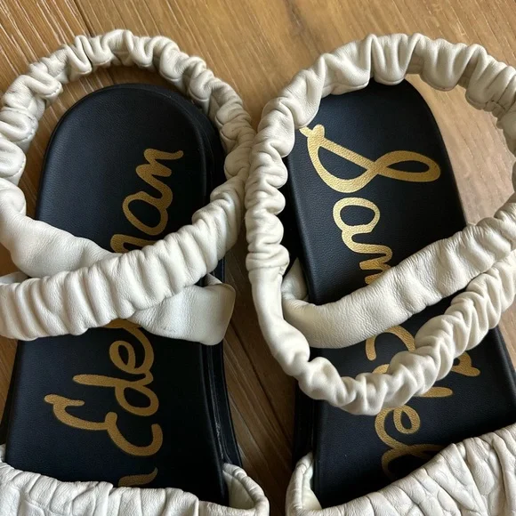 Sam Edelman Velma Cream Sandals - Picture 7 of 8